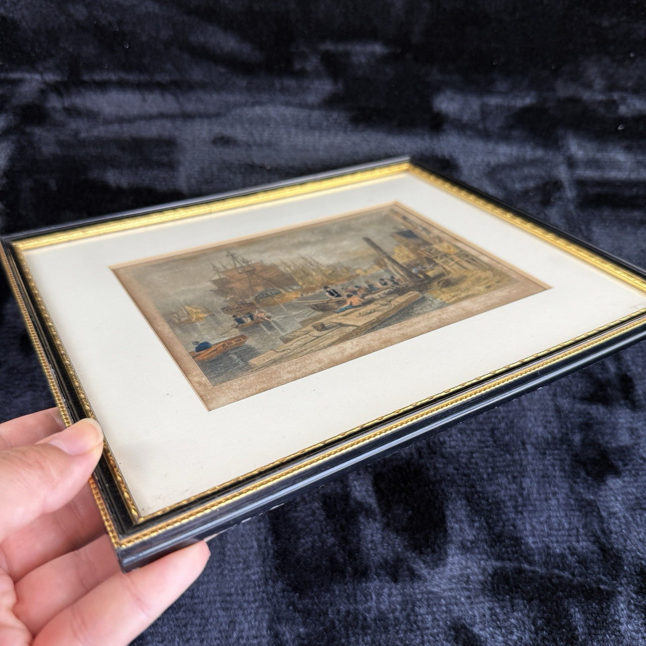 Antique c.1830 Hand-Coloured Engraving Print Bristol Harbour Lambert & Collard14