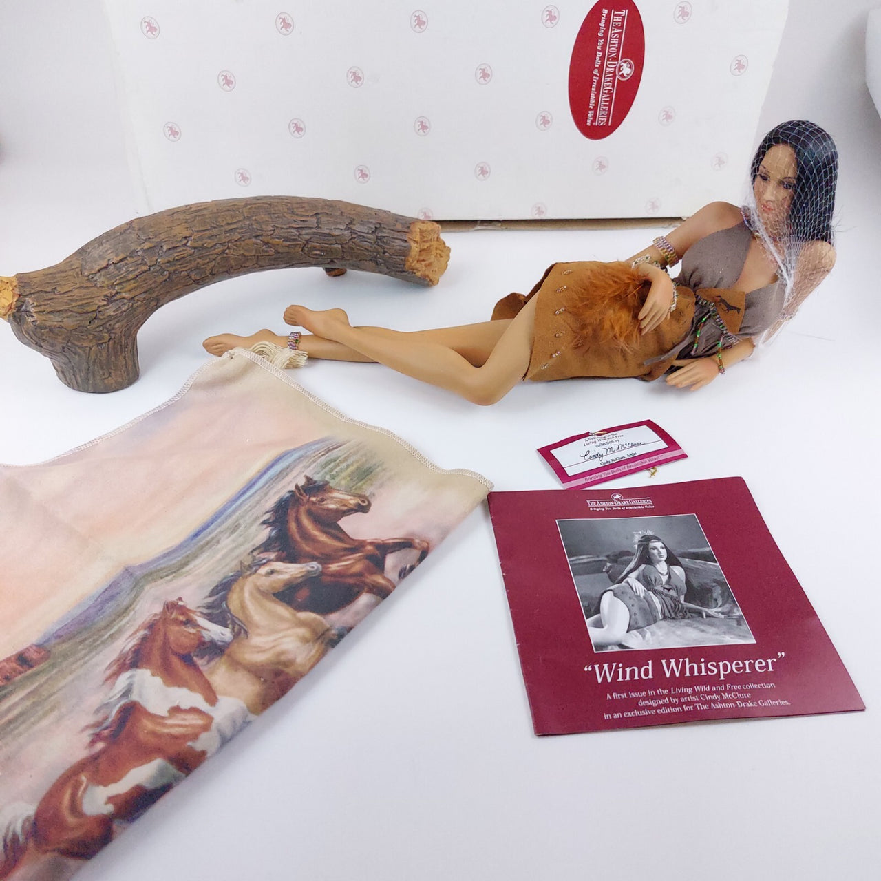 Ashton-Drake "Wind Whisperer" American Native Doll COA Mint Limited Edition figu2
