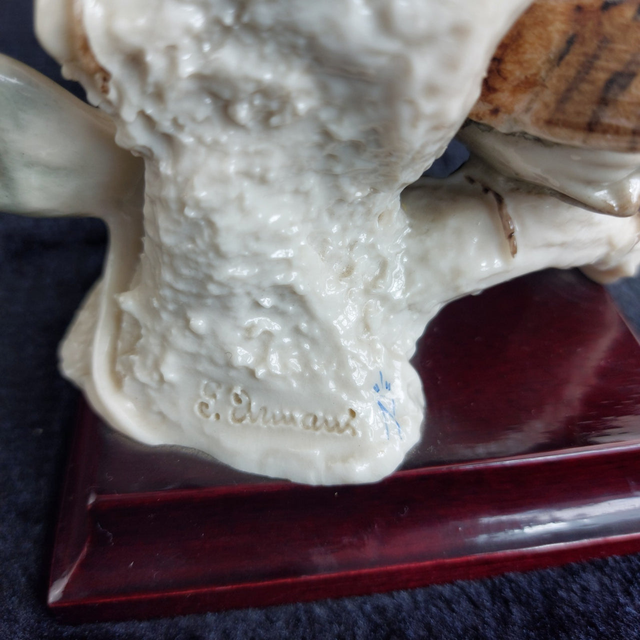 G.Armani Twin Birds Figurine  Italian Capodimonte Porcelain Signed 6.5” gift7