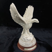 Thumbnail for Leonardo Golden Statue Eagle Sculpture Marble Resin 9” Figurine United Kingdom.8