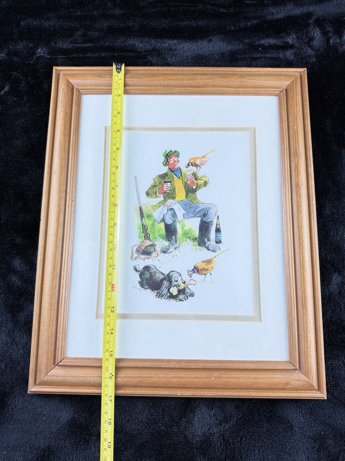 Gilroy Lunch Break Hunting Humour Print Framed John Guinness Art 1712” 10