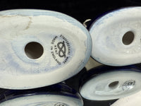 Thumbnail for Staffordshire Kent Ware Black-White Dog Pair Ceramic Ornament Decor3