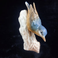 Thumbnail for Goebel Porcelain W.Germany Bird Figurine Wall Creeper 1967 collectable decor.11