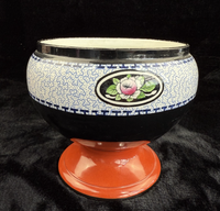 Thumbnail for Antique vase S.Hancock & Sons Cimson Ware Burslem England Cache Pot/Bowl onStand0