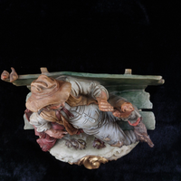 Thumbnail for Original Merli Bruno Figurine Capodimonte Italy old Man on Bench with Squirrel3