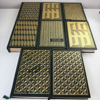 Thumbnail for Reader’s Digest Condensed 1980s Books Set x9 Green Leatherette Bookshelf Deco6