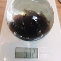 Thumbnail for CIIIG Art Glass Paperweight Clear & Black with Bubbles United Kingdom Decor8