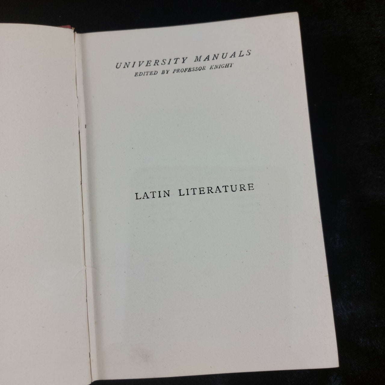 Latin Literature by J.W. Mackail, University Manuals, Vintage 1919 Hardcover4