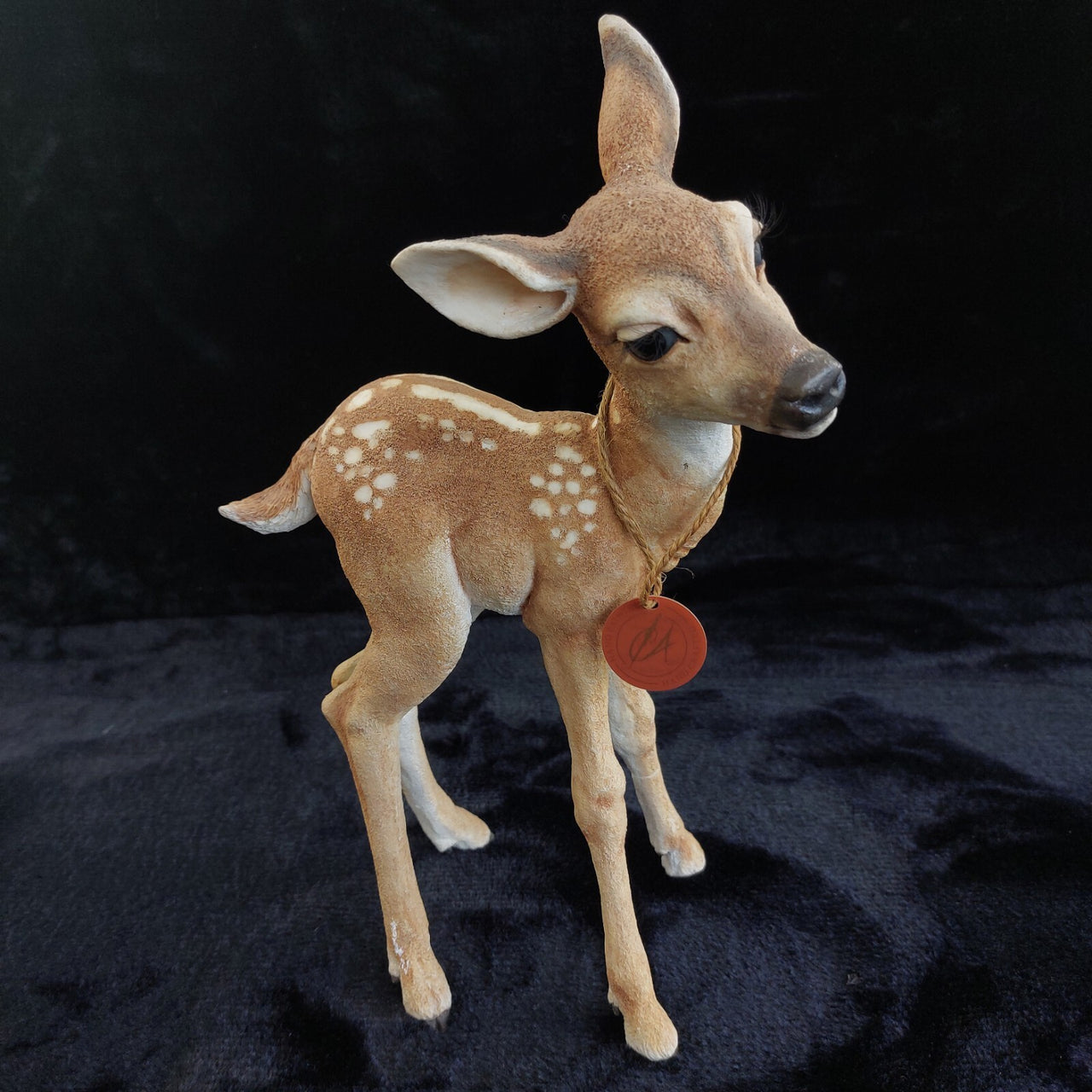 Country Artists Deer Young & Enchanted 12in Figurine 01911 Hand Painted repaired1