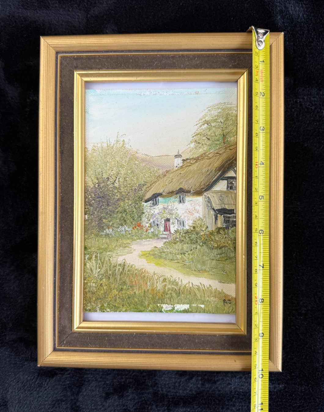 Classic Landscape Art Set Charming Cottage and "Rheinfal um 1840 Set of 3 Large2