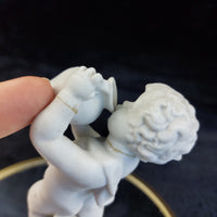 Thumbnail for 18th century Paul Pfuert Studio-Haus Cherub Pair 5in Bisque White Figurine antiq7