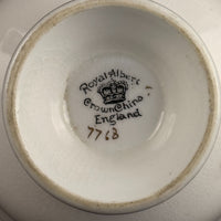 Thumbnail for Rare Royal Albert Crown 1930s Cobalt Blue 2 Trios & Cake Plate Set England. 2