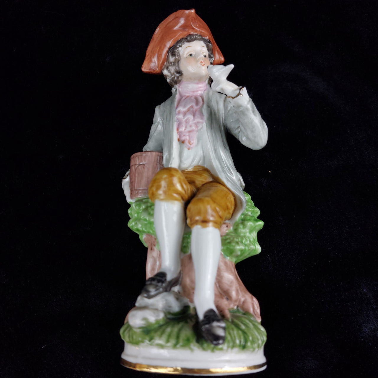Antique Carl Scheidig Figurine Gentleman with Dove - Porcelain Type 1906-194011