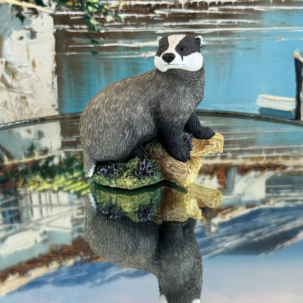 Border Fine "Woodland Arts Ramble" Badger boxed with certificate Resin Figurine2