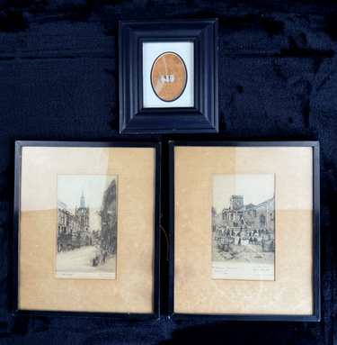 Authentic Antique Signed Etchings - A British Cathedral and St. Andrew's Church0