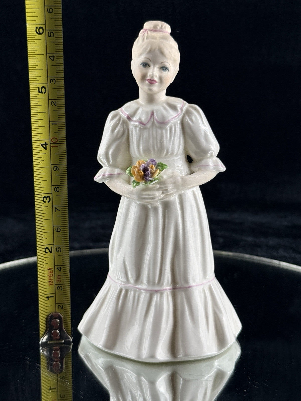 Coalport The Bridesmaid Bone China Figurine Hand Decorated England 6in3