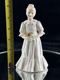 Thumbnail for Coalport The Bridesmaid Bone China Figurine Hand Decorated England 6in3