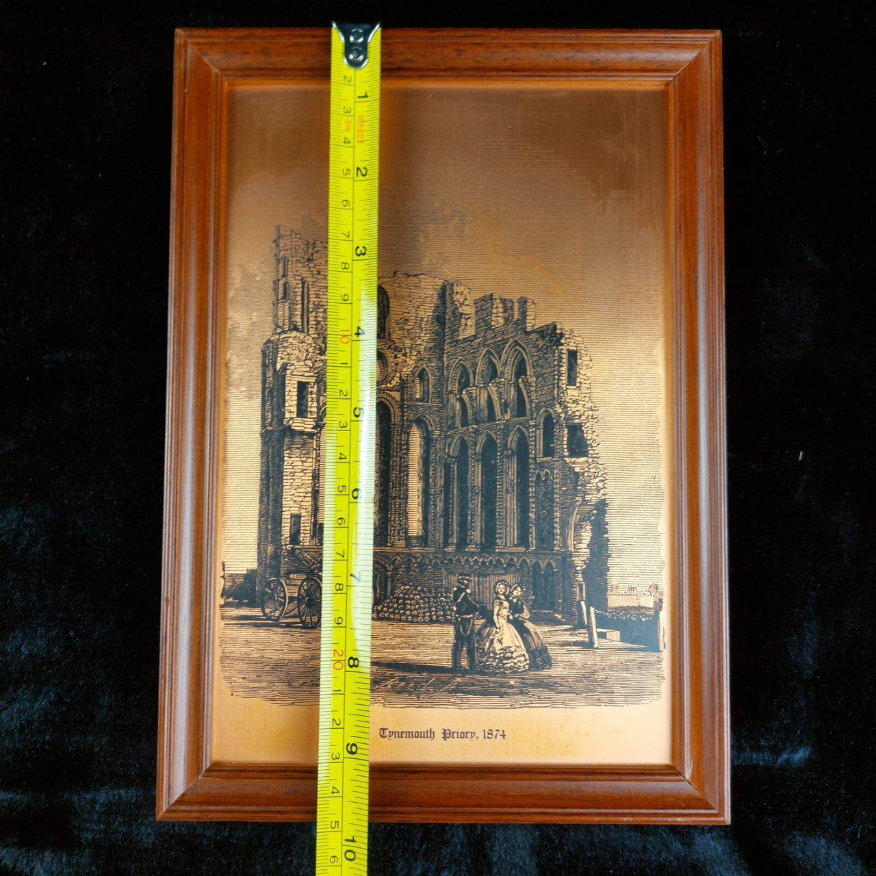Tynemouth Priory 1874 Copper Engraving Art Framed 9.75" - Multitechnic Eng Ltd5