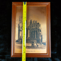 Thumbnail for Tynemouth Priory 1874 Copper Engraving Art Framed 9.75