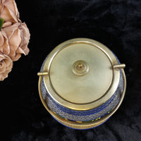 Thumbnail for Early Biscuit cookie Jar 1900's William Wood & Co. Enamel & Brass Antique Type3