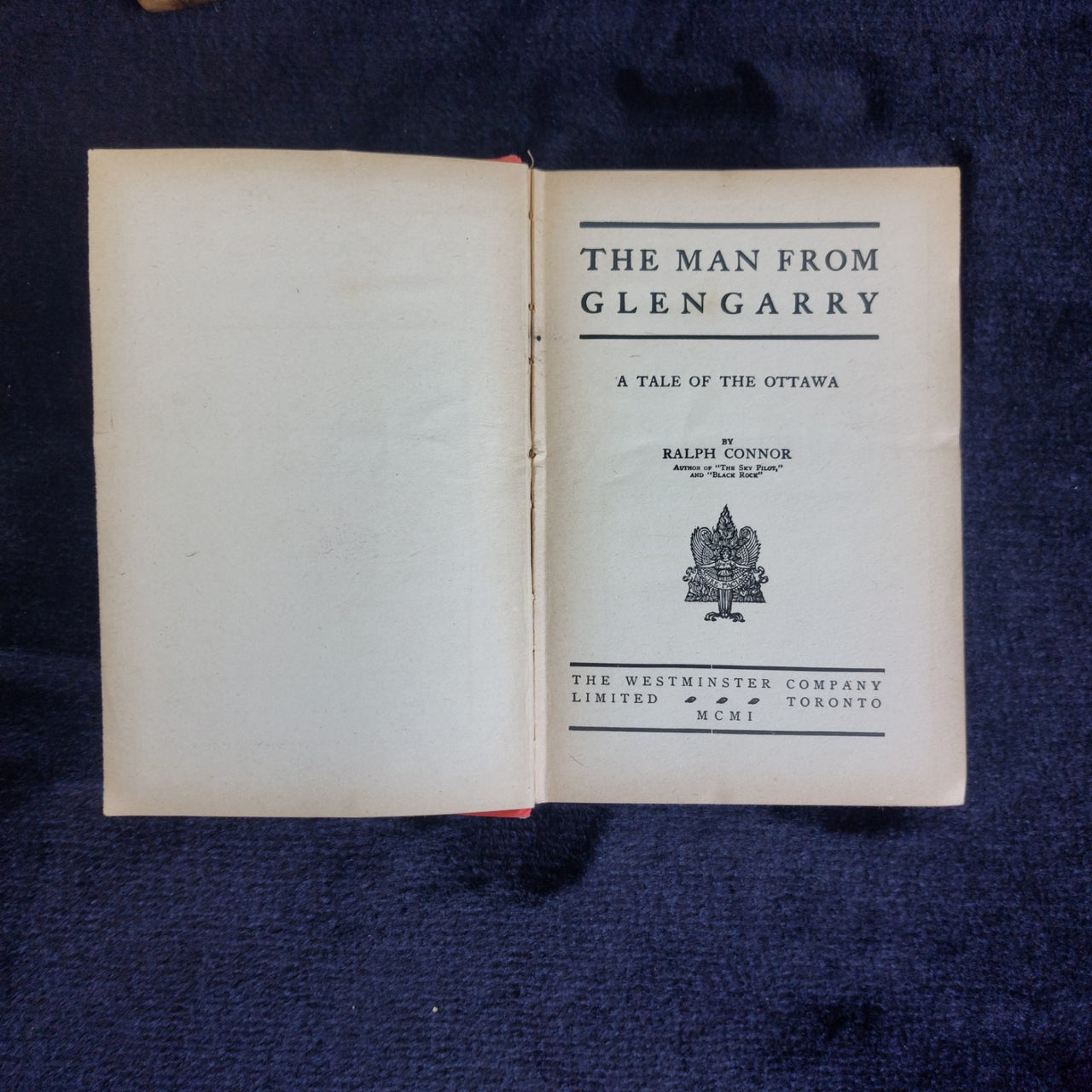 Ralph Connor 1901 Man From Glengarry – Canadian Literature Hardcover Classic6