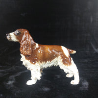 Thumbnail for Goebel Spaniel Dog Figurine Porcelain Germany Brown White 9