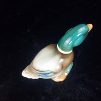 Thumbnail for Vintage Porcelain Duck Good Figurine Mallard Green Head Glazed Ceramic Tall 5