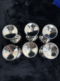 Thumbnail for VALERO Plated Silver Goblets Set of 6 - Made in Spain - 12.5cm Tall silver decor13