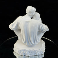 Thumbnail for Holy Family Statue Sculpture - Signed/Marked  - White Alabaster/Resin Compos 1997