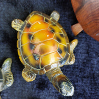 Thumbnail for Turtle Figurine Lot Collection 6 Good Resin Wood ceramic Carved Mallorca bundle2