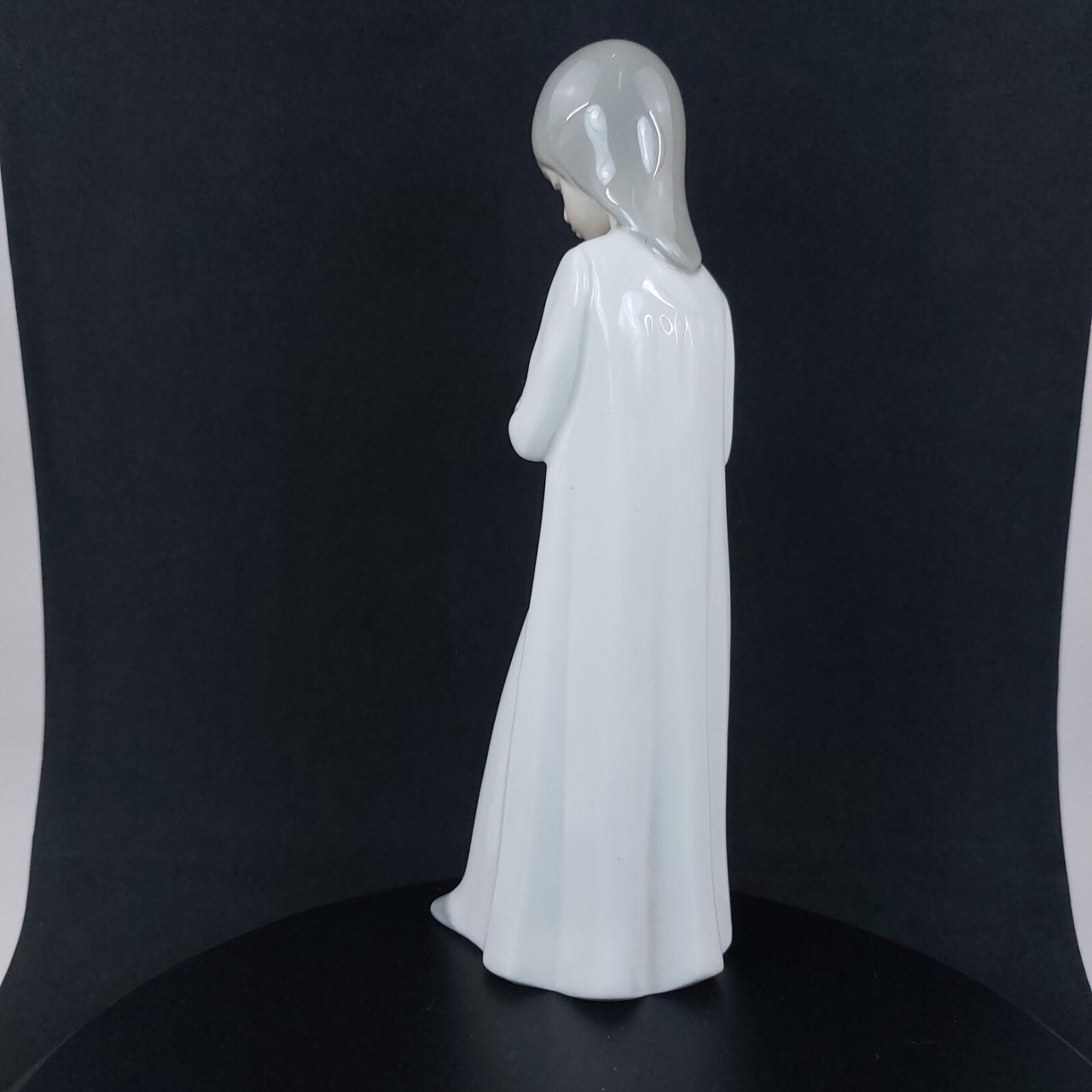 Zaphir Young Holding Girl Candle white Figurine Porcelain Collectable vintage2