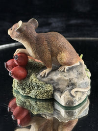 Thumbnail for Border Fine Arts Wood Mouse Figurine 1992 Autumn Feast Scotland decor14