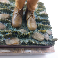 Thumbnail for Resin Figurine of Girl Holding Lamb on Marble Base 1455 gr 9.75