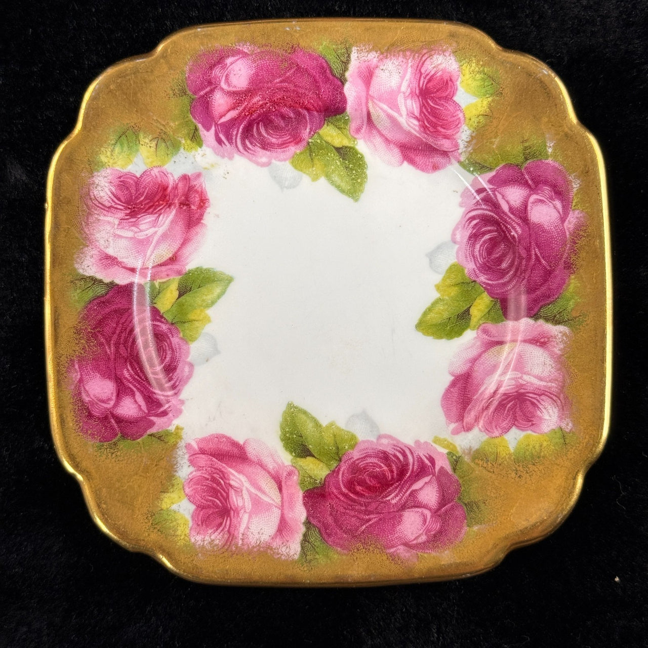 Royal Albert Old English Pink Rose Tea Set of 2 & 2 side plates Rose Gold 6 pc.3