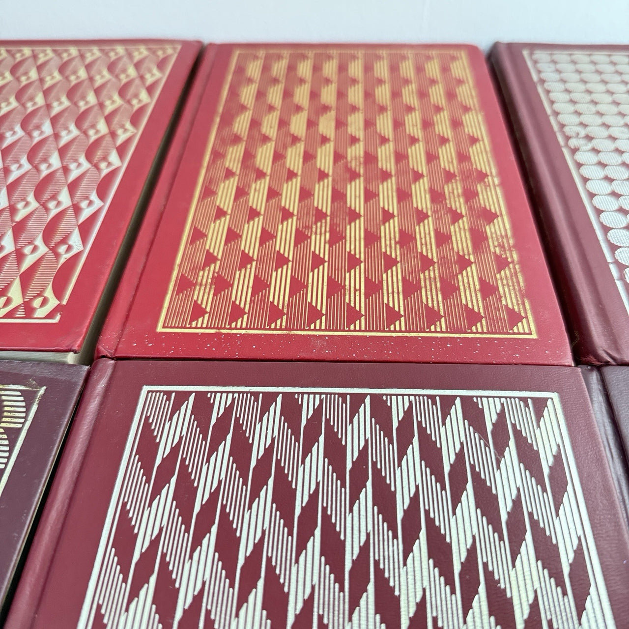 Reader’s Digest Condensed Books Set x6 1980s 90s Gold Burgundy Hardcover Deco8