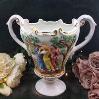 Thumbnail for Capodimonte Style Vase with Classical Figures decor roman antique greek Figurine12