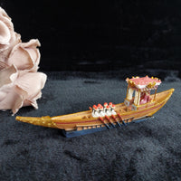 Thumbnail for Middle Eastern Sultan’s Boat Figurine Hand Painted Wood Resin Model decor   20cm1