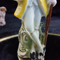 Thumbnail for Germany Figurine Porcelain 18198 Yellow Coat Man Antique Repaired Collectable10