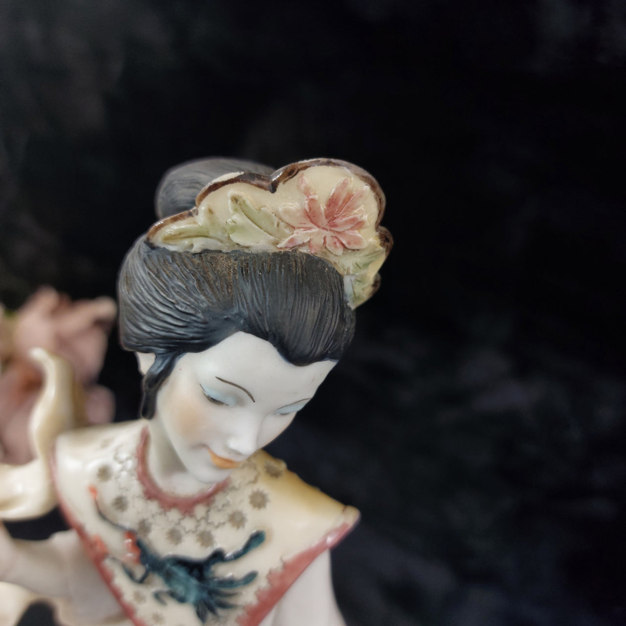 Capodimonte E. Belcari 40cm Geisha Figurine 1988 Goddess Style decor  see pics13