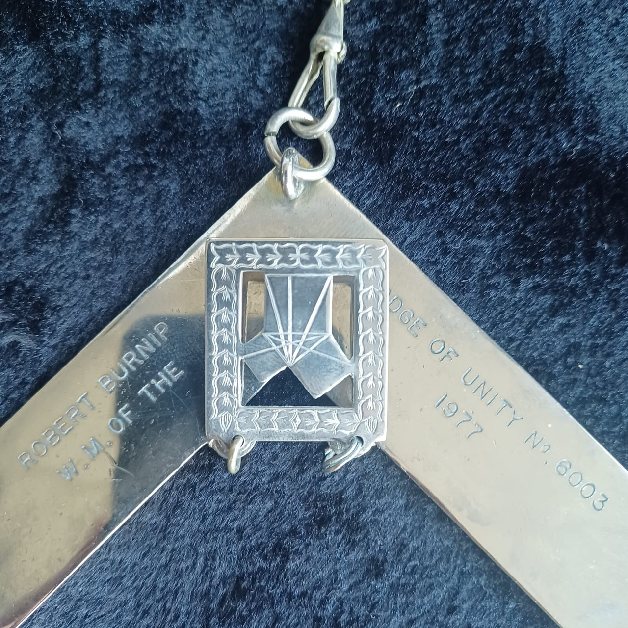 Masonic Lodge Regalia Job Lot 845g – Past Master Jewel 1977 + Levels & Jew Chain6