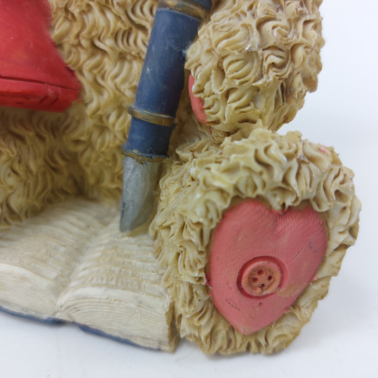 Regency Fine Arts Collectible "The Novelist" Teddy Bear Figurine Ornament 6"13