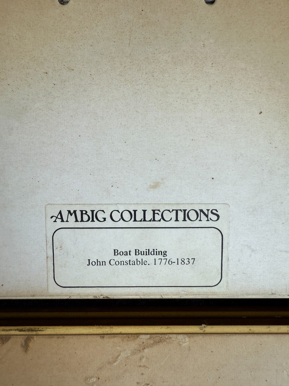 A Collection of Classic Art: Vintage Constable Prints Landscape & frame Set of 515
