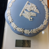 Thumbnail for Wedgwood Blue Jasperware Trinket Box – Vintage -  Classical Design - England15