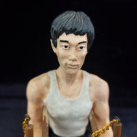 Thumbnail for KLF Arts Martial Figurine Bruce Lee Style 9” Nunchucks Vintage Look Display.4