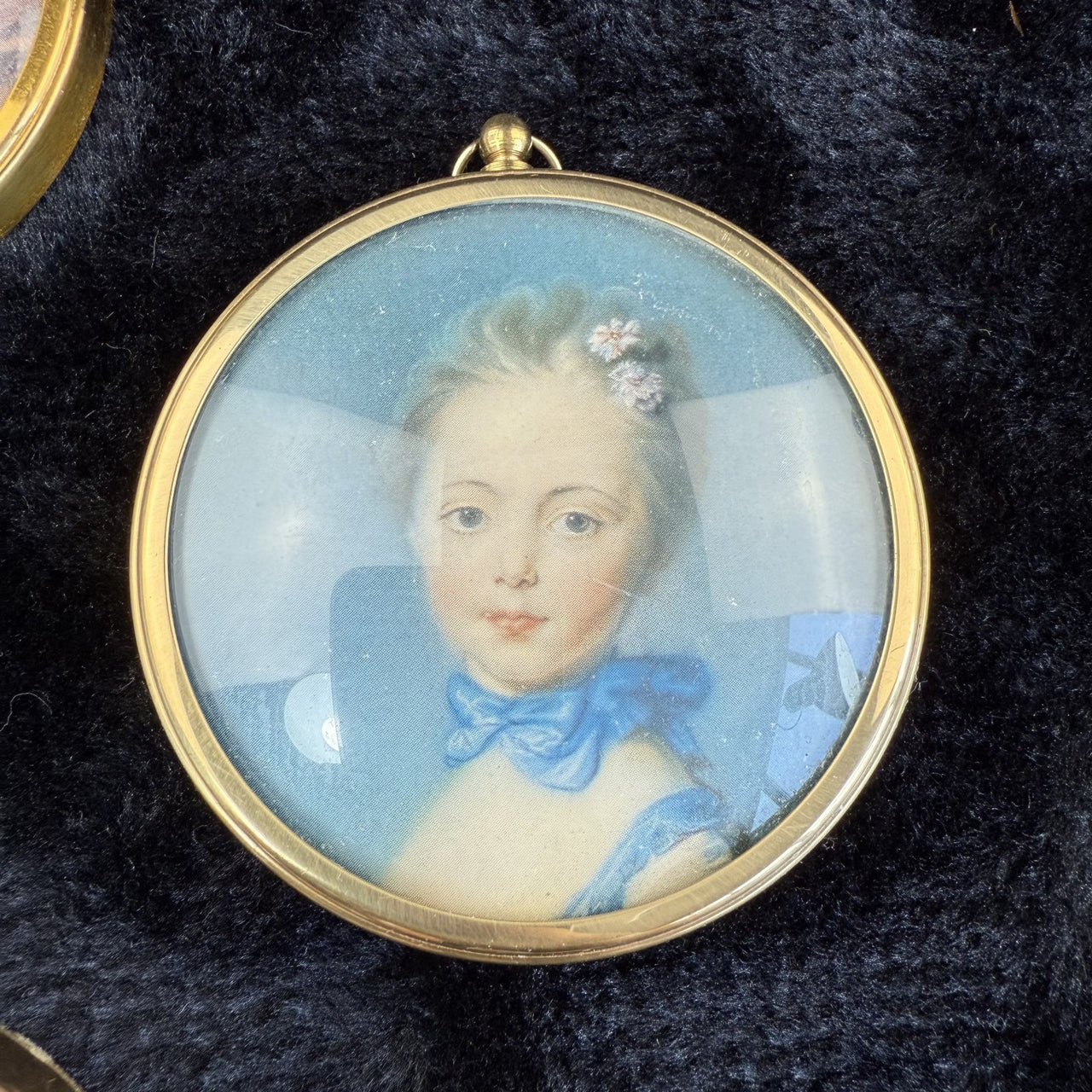 Set of 4 Vintage Miniature 9 cm Portraits Peter Bates Gallery National frame set7