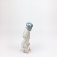 Thumbnail for Casades & Girl Dog Porcelain Figurine Spanish Handcrafted Floral Art 8.5