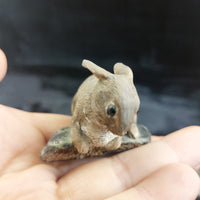 Thumbnail for M Leadbetter Cornwall Figurines 1978â80 Set of 4 Owl Hedgehog Rabbit Horse rar7