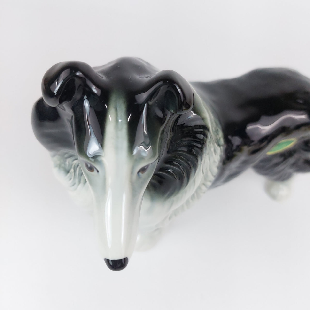 Vintage Nelson Staffordshire Ceramic Collie Figurine 1960s Collie bookshelf deco17