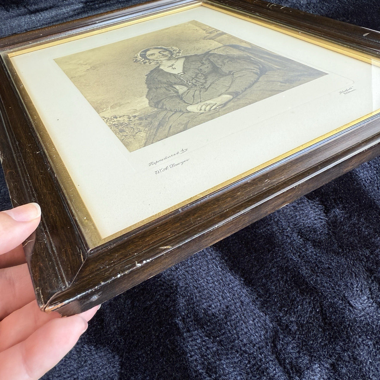 Rare Antique Engraving of Mrs Murray by W. A. Sawyer Historical Portrait Print13
