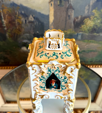 Thumbnail for Rare Antique Porcelain Victorian Potpourri Jar /vase/ box German/Dresden Style5